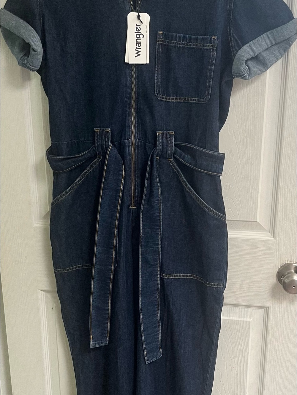 Wrangler Dark Indigo Denim Coveralls - Picture 3 of 11